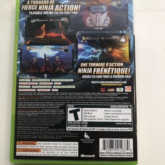 Naruto Shippuden Ultimate Ninja Storm 2 Xbox 360 Game - Picture 3 of 4